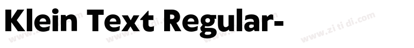 Klein Text Regular字体转换 Klein Text Regular字体转换